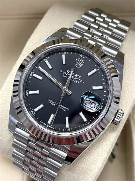 rolex black and silver|rolex datejust black dial 41mm.